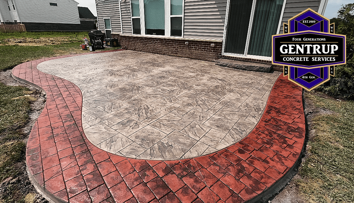 Stamped Concrete Patio in Northern Kentucky Gentrup Concrete